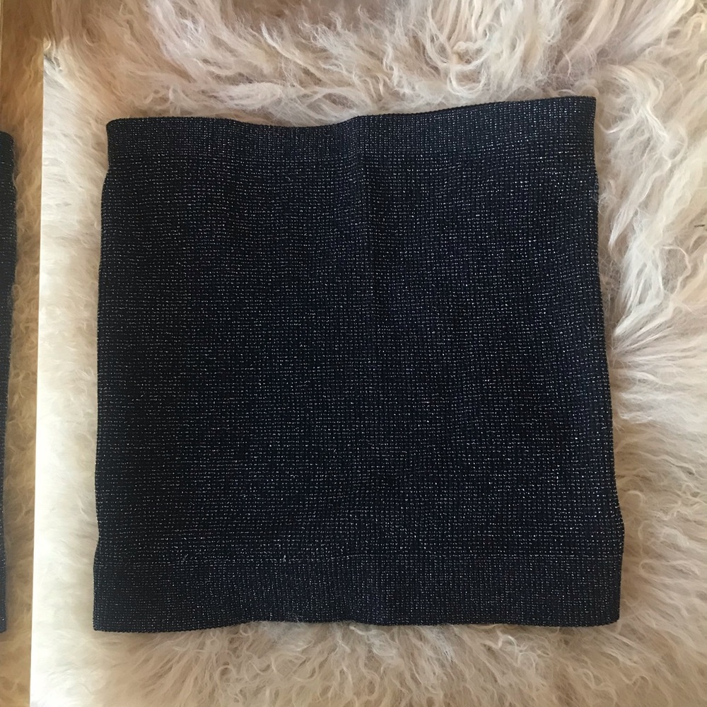 Sparkly black tube top